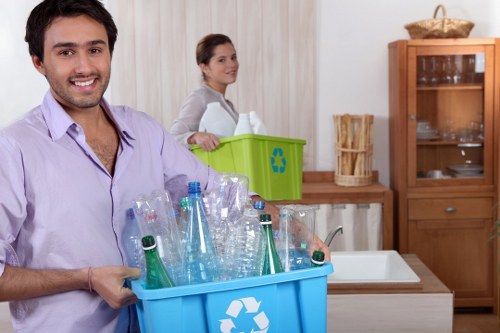 Professional team managing builders waste clearance